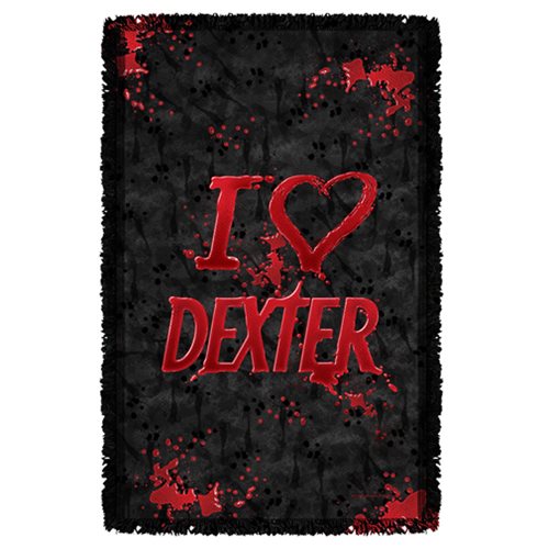 Dexter I Heart Dexter Woven Tapestry Throw Blanket
